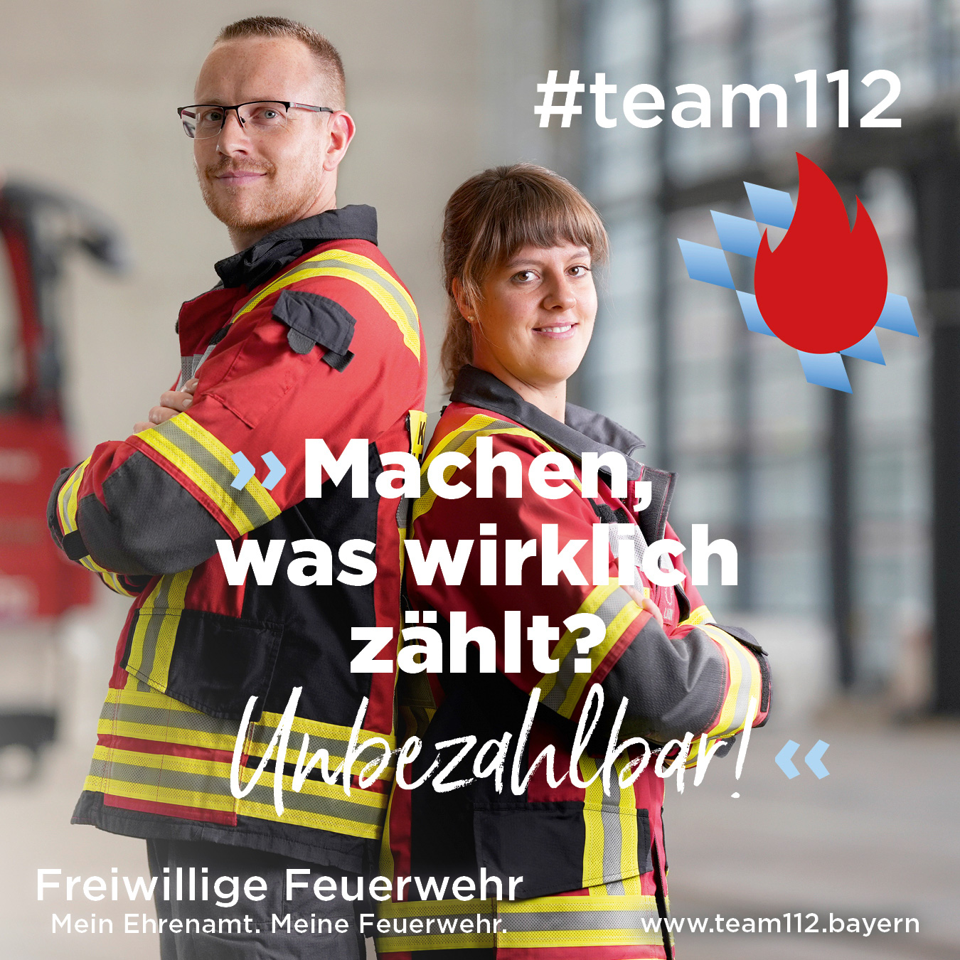 Komm zur freiwilligen Feuerwehr!